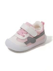 Zapatos deportivos antideslizantes con suela blanda y respirable, de estilo de primavera y otoño, con gancho y bucle, para bebés niños y niñas de 6 meses a 3 años de edad