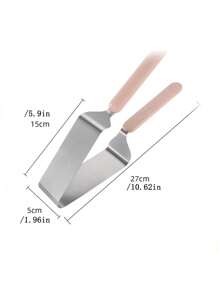 1 Pieza Divisor De Tortas De Acero Inoxidable, Servidor De Tortas Triangular, Servidor De Transferencia, Pinzas Para Tortas Y Herramienta De Control De Porción