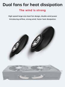 SOYO AMD Radeon RX580 8G Graphics Cards GDDR5 256Bit Video Gaming Card RX 580 PCIE3.0x16 For Desktop Computer Components - Black - View 3