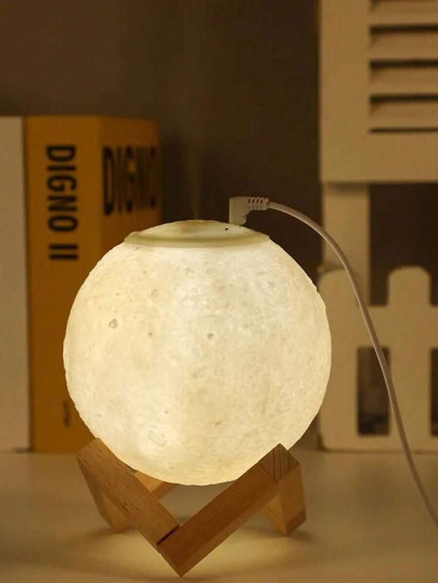 3D MOON LAMP, Night Light For Bedroom With 16 Color LED - 白色 - 查看 1