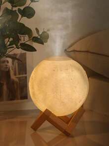 3D MOON LAMP, Night Light For Bedroom With 16 Color LED - 白色 - 查看 5