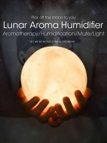 3D MOON LAMP, Night Light For Bedroom With 16 Color LED - 白色 - 查看 4