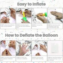 40 Inch Silver Number Balloon , Large Number Foil Balloons Mylar For Birthday Party Celebration Decorations Supplies, Digital Balloons For Wedding Anniversary Events Decorations,Christmas