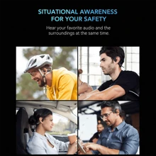 Nuroum 開放式運動耳機- 空氣傳導無線耳機-防汗跑步健身專用 - 黑色 - 查看 7