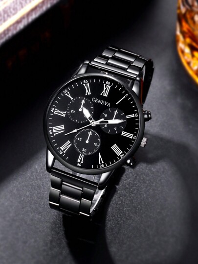 Pc Watches Business Industrial Round Dial Quartz Horloge Perfect Everyday Wear, Birthday s, Parties, Holiday Gatherings, As The Ideal Yourself Or Friends Boxes Not Included view 4