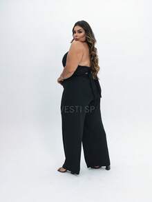 Plus Size Co-Ords - Black - View 2