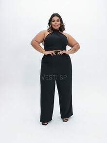 Plus Size Co-Ords - Black - View 5