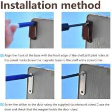 5pcs ABS Strong Magnetic Capture, Cabinet Wardrobe Door Magnet Strong Magnetic Plastic, Magnetic Clip, Cabinet Magnet, Kitchen Cabinet Magnet Closure, Stainless Steel Blinds, Hardware Closer