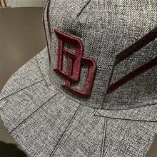 1 Pieza Gorra De Béisbol Para Hombres Con Letra D Bordada Y Corona Profunda, Adecuada Para Uso Diario - Talla única (ajustable) - Ver 9