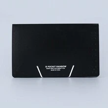 1pc A6 Size Invoice Organizer With 13 Pockets And Rainbow Pp Inner Pages - Black - View 5