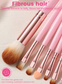 7件套化妆粉扑+1个化妆刷清洁碗+15件套化妆刷套装，优质合成毛眼影晕染刷套装，面部及眼部化妆工具，化妆刷套装，化妆刷套装，化妆刷套装，全套化妆工具，化妆刷套装，全套化妆工具，化妆刷套装，化妆刷套装，化妆礼盒套装 - 粉色 - 查看 3