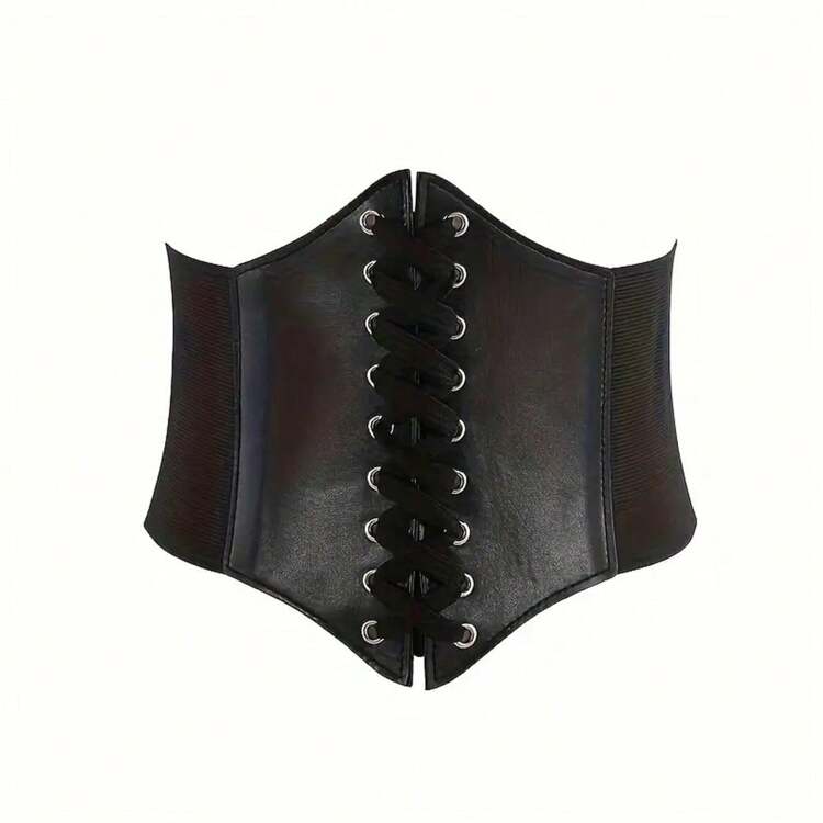 Cintura stringivita da donna, con larga fascia elastica, adatta per abiti, Ognissanti e altre occasioni. Può essere utilizzata come cintura in vita, adatta anche per stili western, cowgirl e retrò country. Stringe efficacemente la vita, modella una vita snella e controlla l'addome. - Multicolore - Visualizzare 9