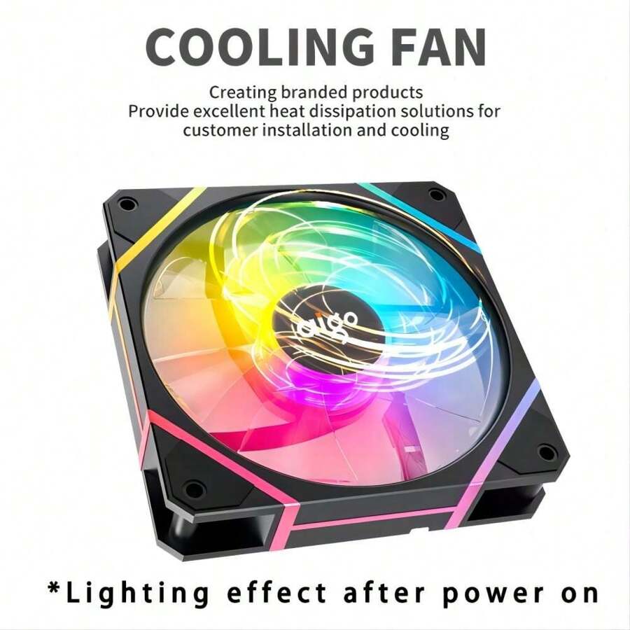 ชุดพัดลม Aigo AM12PRO RGB 120 มม. สำหรับตู้คอมพิวเตอร์ ระบายความร้อน ...