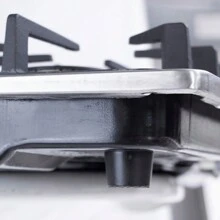 Parrilla de Gas 4 Quemadores Acero Inox Hogar Empotrable - Plateado - Ver 4