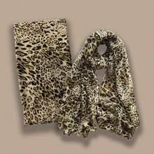Khăn choàng cổ họa tiết da báo cho phụ nữ, chăn lớn, khăn choàng Cheetah - Nhiều màu - Xem 33