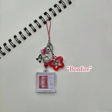 1pc Y2k Style Phone Strap W2e Music Lover Phone Accessory Pendant - 1 Mobile Phone Strap - View 7