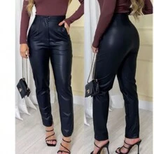 Women Pants - 黑色 - 查看 3