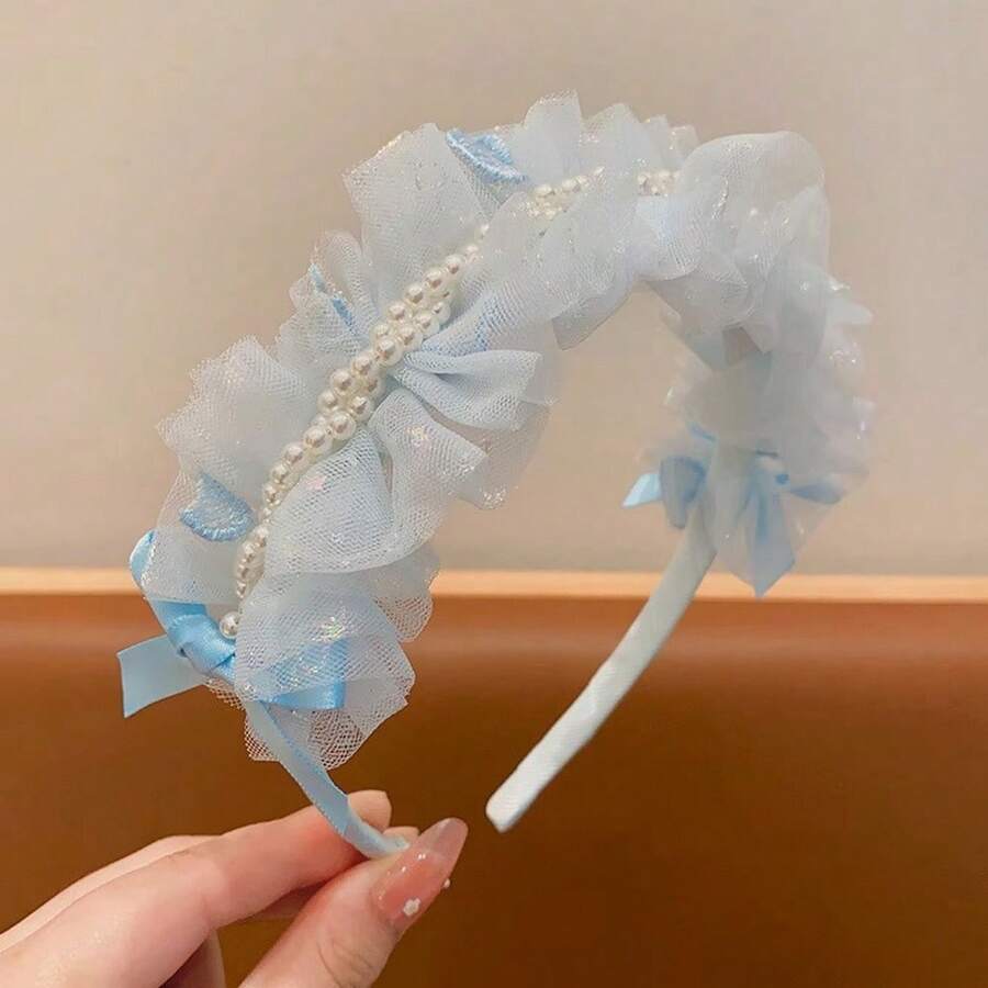 1pc Girl's Birthday Crown Headband, Photo Prop Accessory, Princess Hair Clip