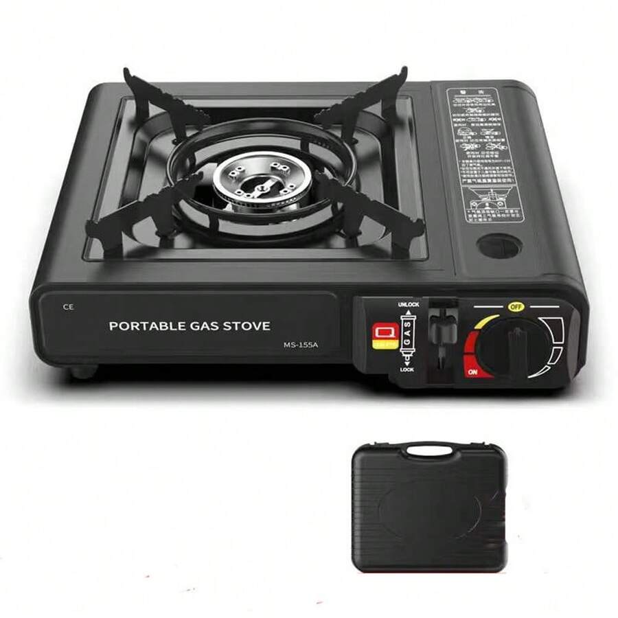 Portable Camping Stove With Propane And Butane Dual Fuel, Electronic