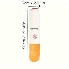 1入組毛絨香煙造型狗咬咬玩具，適用於狗牙齒清潔，中大型犬互動娛樂，顏色隨機，僅適用於寵物使用 - 白色 - 查看 2