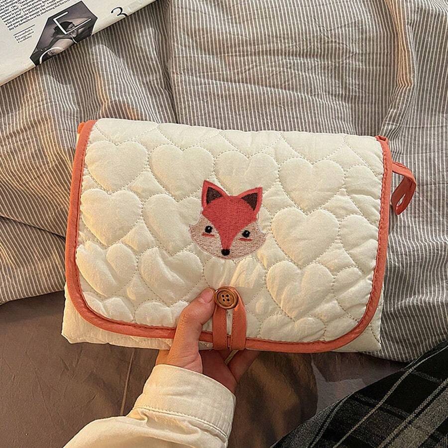 Portable Foldable Baby Diaper Changing Pad, Multi-Functional Waterproof Diaper Changing Mat - Apricot - View 1