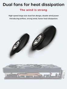 SOYO Card đồ họa chơi game AMD Radeon RX5700XT 8GB Bộ nhớ GDDR6 256Bit PCIEx16 4.0 Card màn hình RX 5700XT Linh kiện máy tính để bàn - màu đen - Xem 3