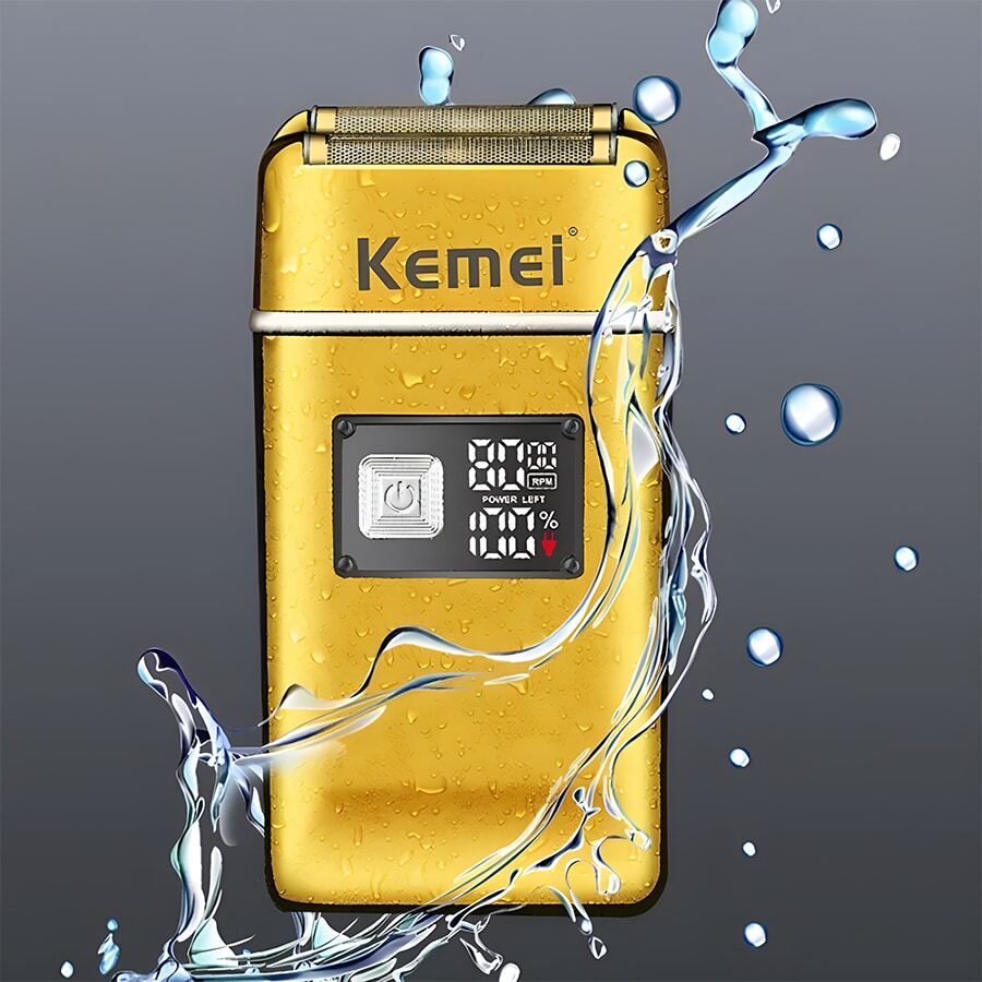 Professional Electric Foil Shaver Kemei KMTX8 Waterproof Ipx6