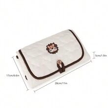 Ins便攜式嬰兒尿布更換墊,多功能可折疊尿布更換墊,附尿墊 - 白色 - 查看 4