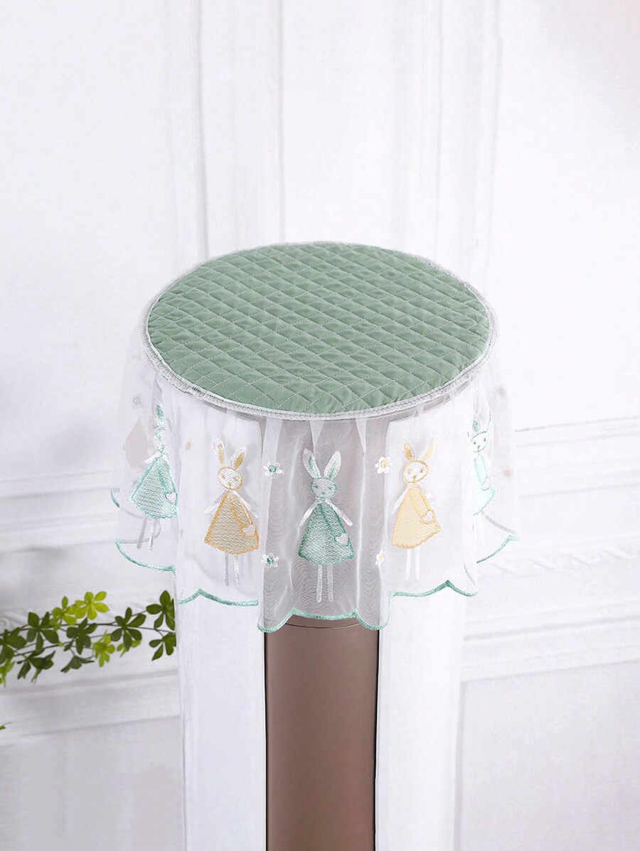 1pc Air Fryer & Rice Cooker Dust Cover, Lace Fabric Kitchen Appliance