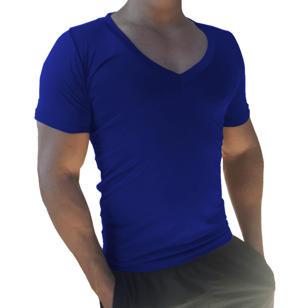 Men T-Shirts - 藍色 - 查看 2