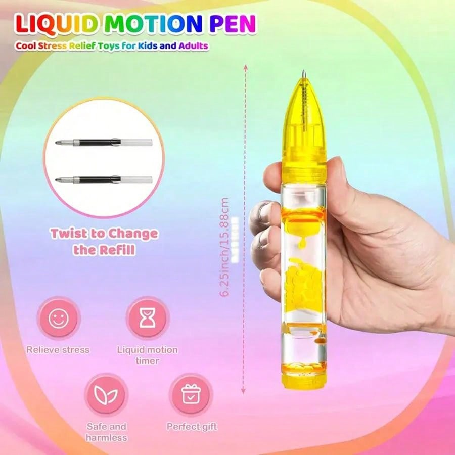 Creative Colorful Oil Droplet Shaped Pen For Pressure Relief & Boredom