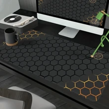 E-Sports Game Professional Mouse Pad Oversized Thickened Office Keyboard Desk Pad - Black - View 8