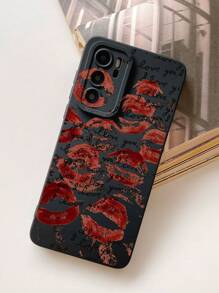 Carcasa de silicona líquida para teléfono móvil con estampado de lápices de labios y eslogan, protección corporal completa, a prueba de golpes y caídas, funda de goma suave TPU compatible con iPhone11/12/13/14/15/15pro/15 Plus/15 Promax/7plus/8plus/X/Xs Max/Xr/11pro/12pro/13pro/13mini/11promax/12promax/13promax/14promax/14plus/6/6s/6plus/7/8/Se y compatible con Samsung Galaxy/A54/A14/A12/A13/A15/A32/A33/A24/A52S/S20/S21/S22/S23/S24/S23Plus/S24ultra, versión internacional, no la versión nacional - transparente 1 - Ver 4