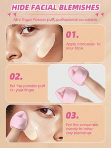 7件套化妆粉扑+1个化妆刷清洁碗+15件套化妆刷套装，优质合成毛眼影晕染刷套装，面部及眼部化妆工具，化妆刷套装，化妆刷套装，化妆刷套装，全套化妆工具，化妆刷套装，全套化妆工具，化妆刷套装，化妆刷套装，化妆礼盒套装 - 粉色 - 查看 8