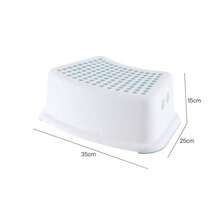 Multipurpose Plastic Stool For Children And Students, Cute Footstool For Household, Portable Footstool For Toilet, Plastic Step Stool For Bathroom, Living Room, Hallway, And Kitchen - Blue - View 8