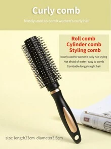 1Pc Air Bag Anti Static Comb Plastic Massage Anti Static Hair Brush Practical Care SPA Head Massager Household Curly Hair Hair Comb - Black - View 6