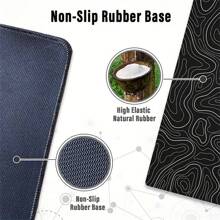 1入薄型流體黑色鼠標墊60x30cm / 70x30cm / 80x30cm / 90x40cm桌墊辦公椅地毯,適用於電腦桌 - 黑色 - 查看 5