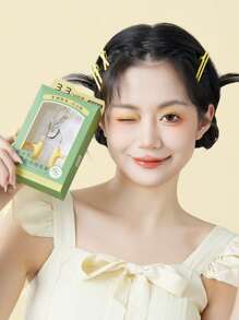 Amortals Winged Curler Eyelash Curler, Long Lasting Hold, Wide Angle, Sunflower Design, Suitable For Beginners,Makeup,Cheap,Room Decor,Vanity,Travel,Bedroom,Makeup Accessories,Eyelash Curler