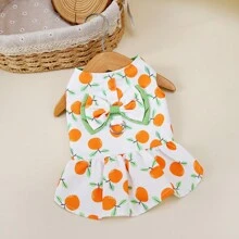 春夏新款蕾丝裙、优质宠物牵绳裙、狗狗衣服、猫咪公主裙、洋娃娃裙、新款百搭条纹裙、狗狗衣服、泰迪熊衣服、时尚公主裙、休闲牵绳裙、波点裙 - 杏色 - 查看 9