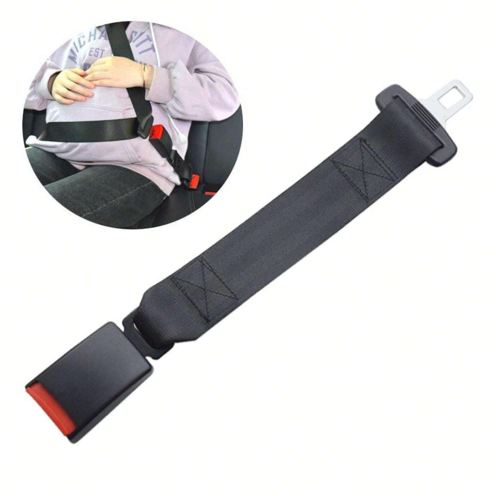 Car Seat Belt Extension Strap, Length 36cm, Fit For 2.1cm Width 3cm