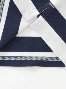 Balabala 男童T恤新款夏季兒童短袖Polo衫 - 藍白色 - 查看 9