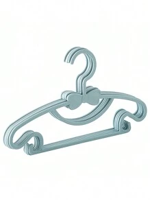 10pcs Kid's Clothes Hanger, Infant Multipurpose Hanger, Newborn Baby Home Anti-Slip And Traceless Drying Rack - Dusty Blue - View 1