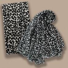 Khăn choàng cổ họa tiết da báo cho phụ nữ, chăn lớn, khăn choàng Cheetah - Nhiều màu - Xem 17