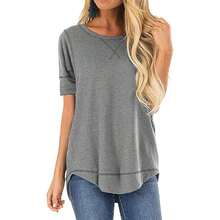 Haute Edition Casual Loose Fit Raglan Cross Stitch Comfy Tees. Plus Sizes Available - Xám - Xem 1