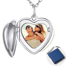 Custom Picture/Photo Locket Necklace For Women, Lockets Necklace For Women That Hold Pictures, Gold/Silver Personalized Engrave Memorial Photo Lockets Pendant For Kids Girls,Silver,Stylish,Colorful,Vintage,Simple,Unisex,Casual,Cuties,Custom,Personalized,Unique,Ideal Gifts For Him,Ideal Gifts For Her,Her,Boyfriend,Girlfriend,Dad,Mom,Family,Friends,For Anniversaries,For Birthdays,For Graduation,For Prom,For Party,Stainless Steel Jewelry