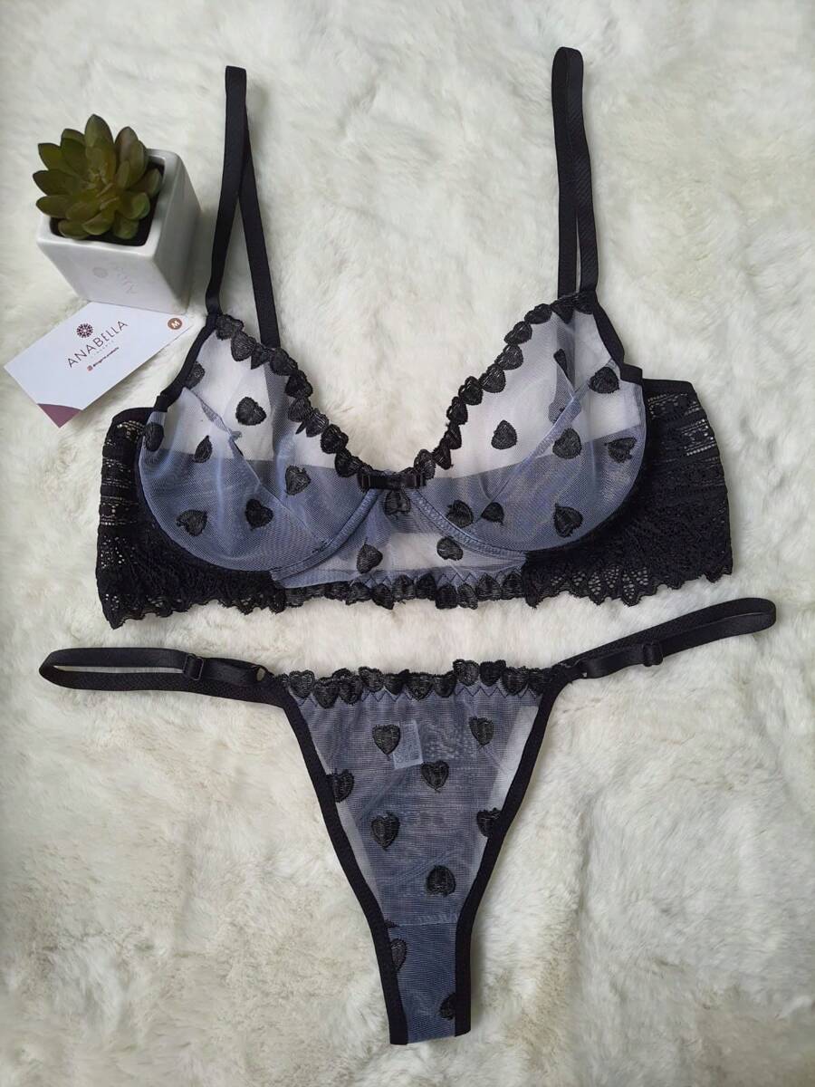Women Sexy Lingerie Sets - Black - View 1