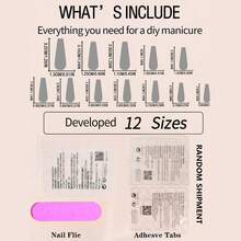 歐美精緻甜美個性黑色法式美甲閃粉愛心星星分離式指甲 - 彩色 - 查看 4