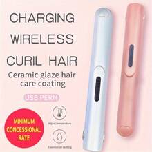 Electric Splint Small Hair Straightener Bangs Special Straightening Portable Hair Straightener Hair Styling Tool - White - View 5