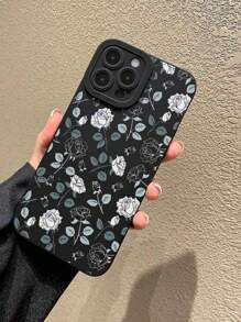 1 Miếng TPU Máy chụp hình Chống va chạm Thời trang In Hoa hồng Lớp bảo vệ , Tương thích với Apple & Samsung Loạt - Nhiều màu - Xem 1