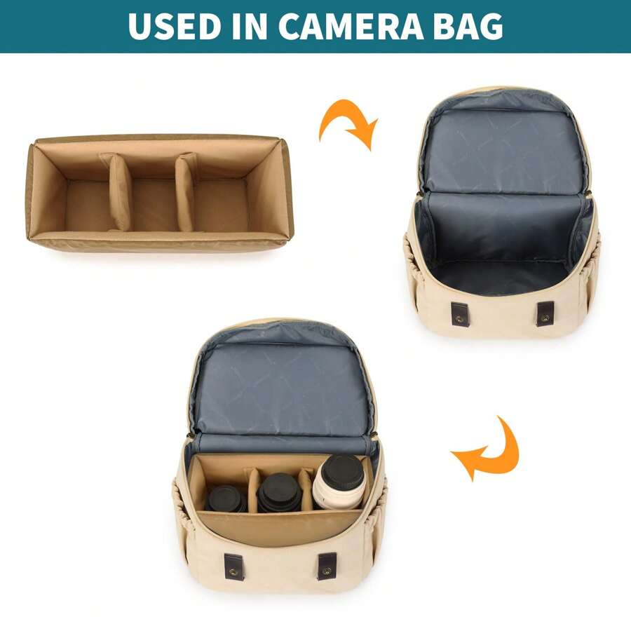 DSLR Camera Insert Bag Camera Bag Dividers For Nikon Canon Panasonic